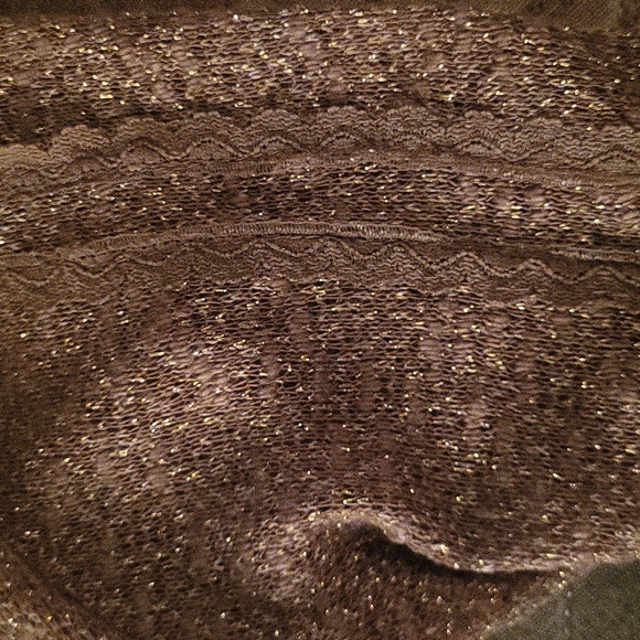 Great For Holidays 2 Piece Tie Cardigan w/Rabbit Fur Trim Camisole Top Medium - Picture 16 of 16